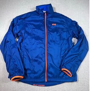 Helly Hansen Women’s Large Blue H2 Flow Polartec Long Sleeve Zip Front Jacket